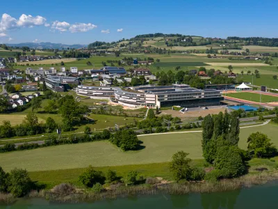 Luftaufnahme Campus Nottwil Schweizer Paraplegiker-Stiftung