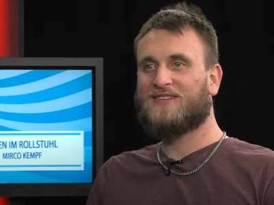 interview in rollstuhl