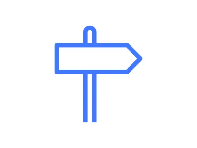 Icon Vorreiterrolle blau auf weiss