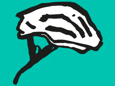 Orthotec Sport Grafik eines Fahrradhelms