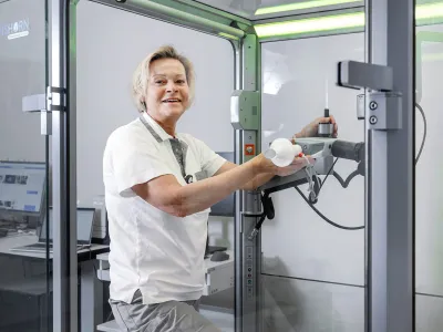 Barbara Klemenjak bei der Arbeit bei der Respicare