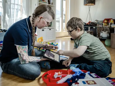 Janis Achermann mit AC-Beraterin Ruth