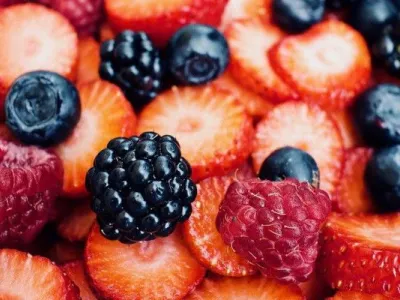 Verschiedene Beeren Nahaufnahme