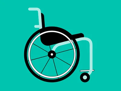 Orthotec Rehatechnik Rollstuhl als Grafik