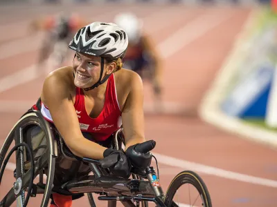 Orthotec Botschafterin Rollstuhlleichtathletin Catherine Debrunner