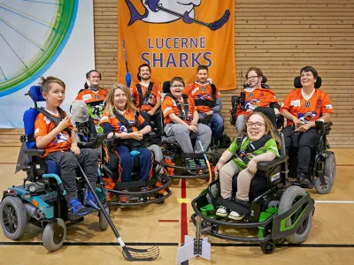 Orthotec Sponsoring Power Chair Hockey Lucerne Sharks