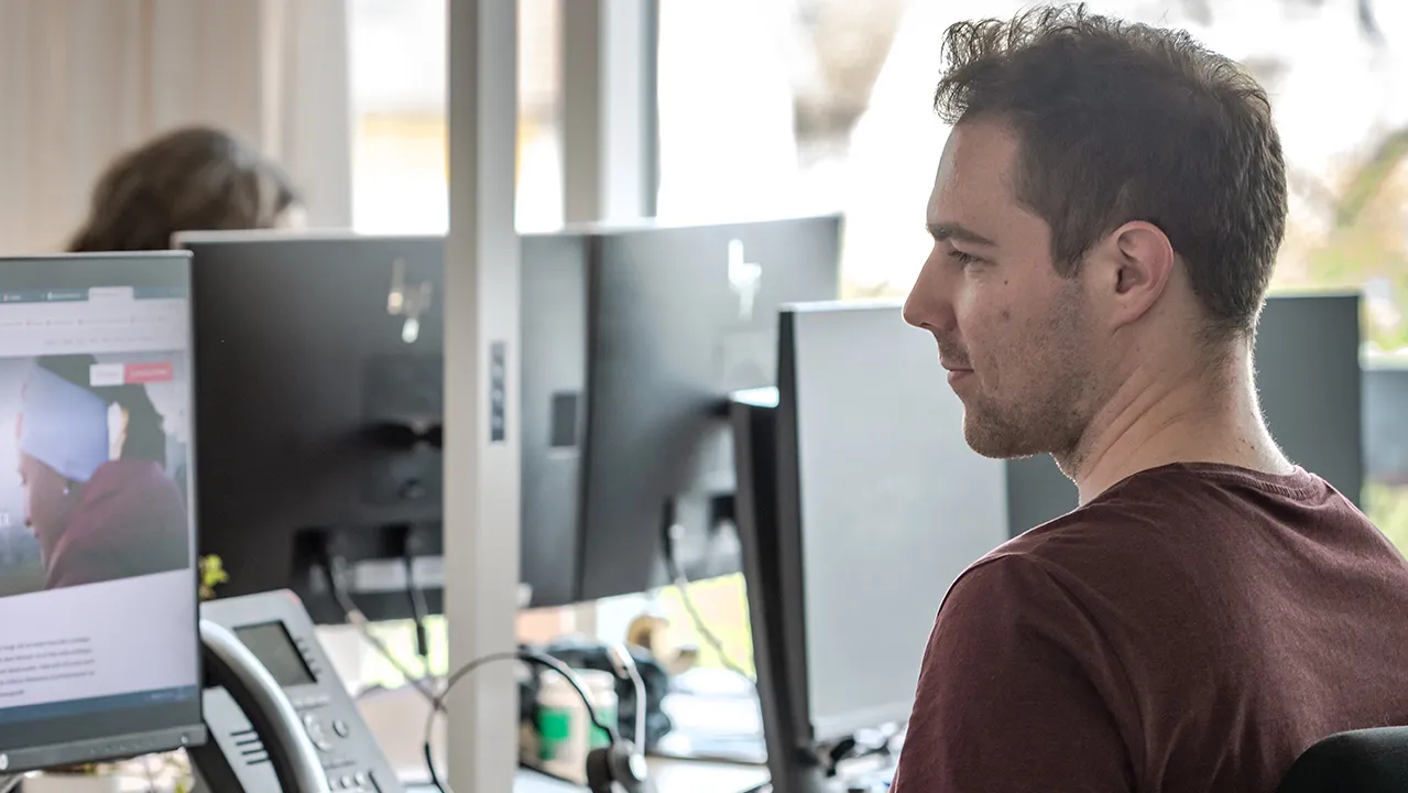 Der Online-Trainee bei der Arbeit