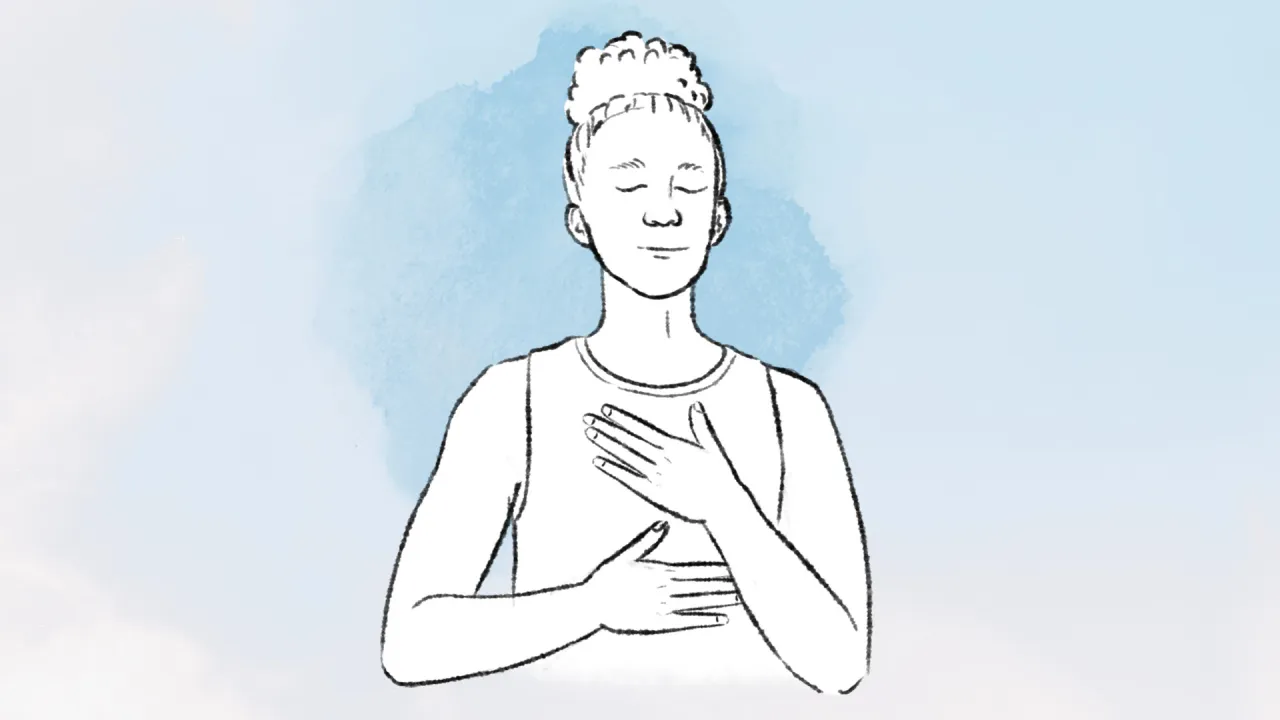 Illustration Einatmen