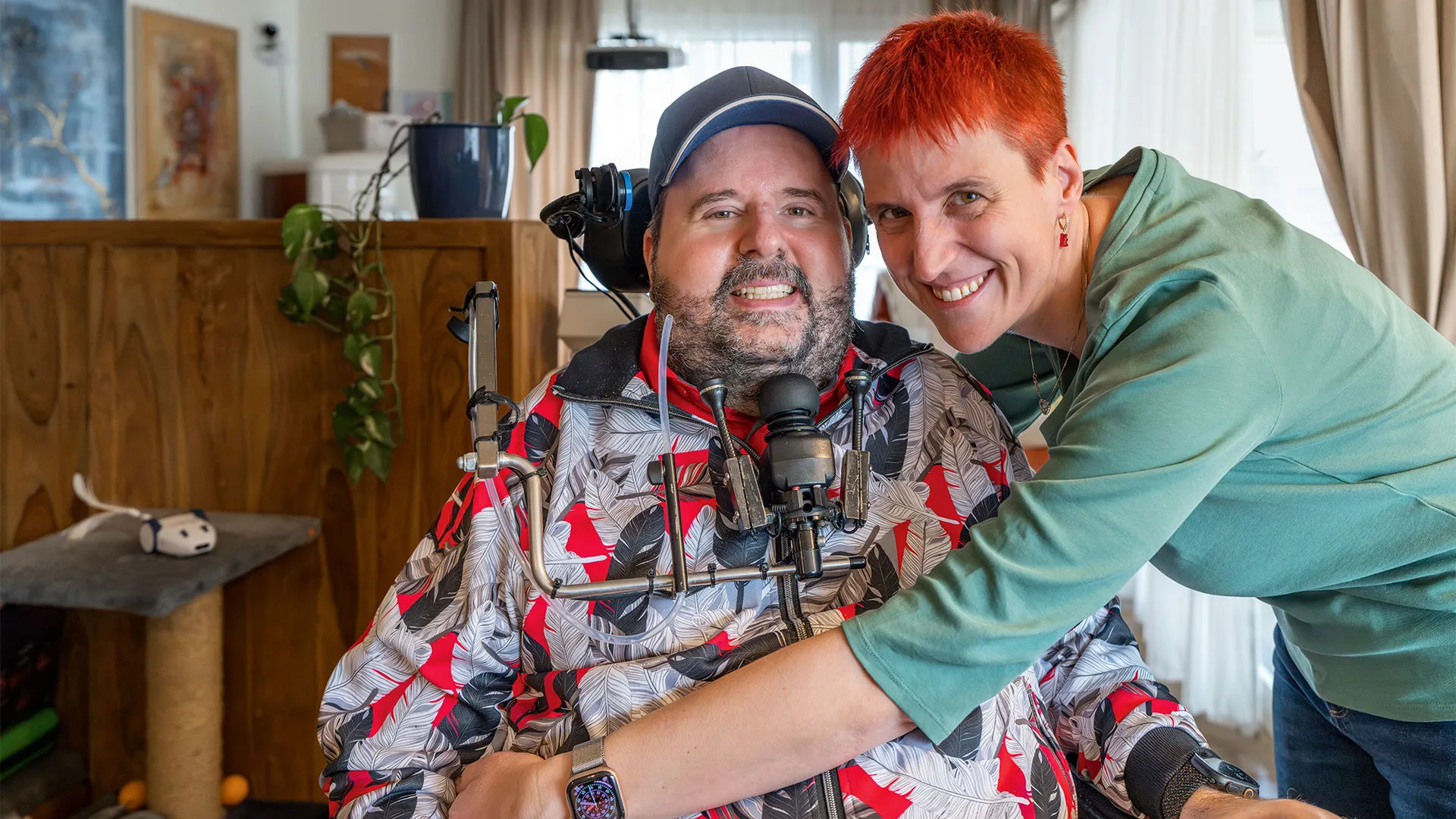 Porträtbild von Gion Stiffler und seiner Frau. 