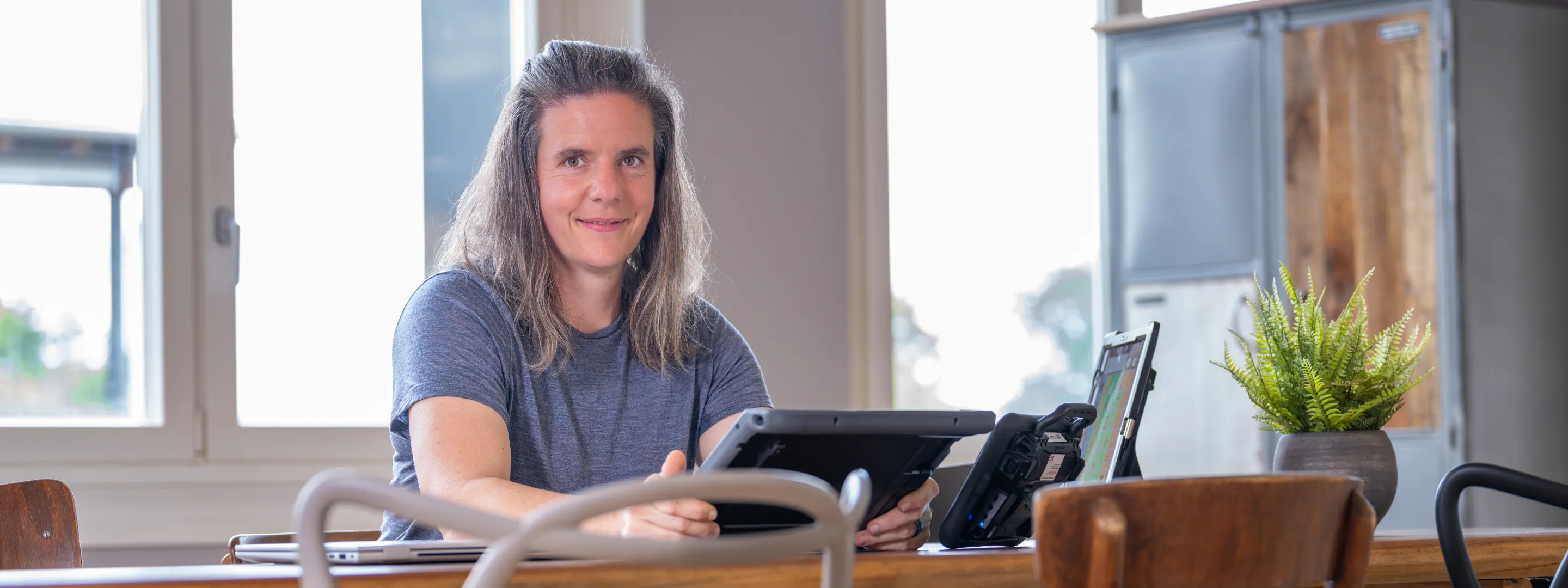 Nadia Moosbrugger bei der Arbeit