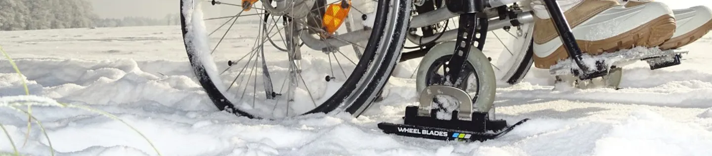 Winter im Rollstuhl mit Wheel-Blades erleben