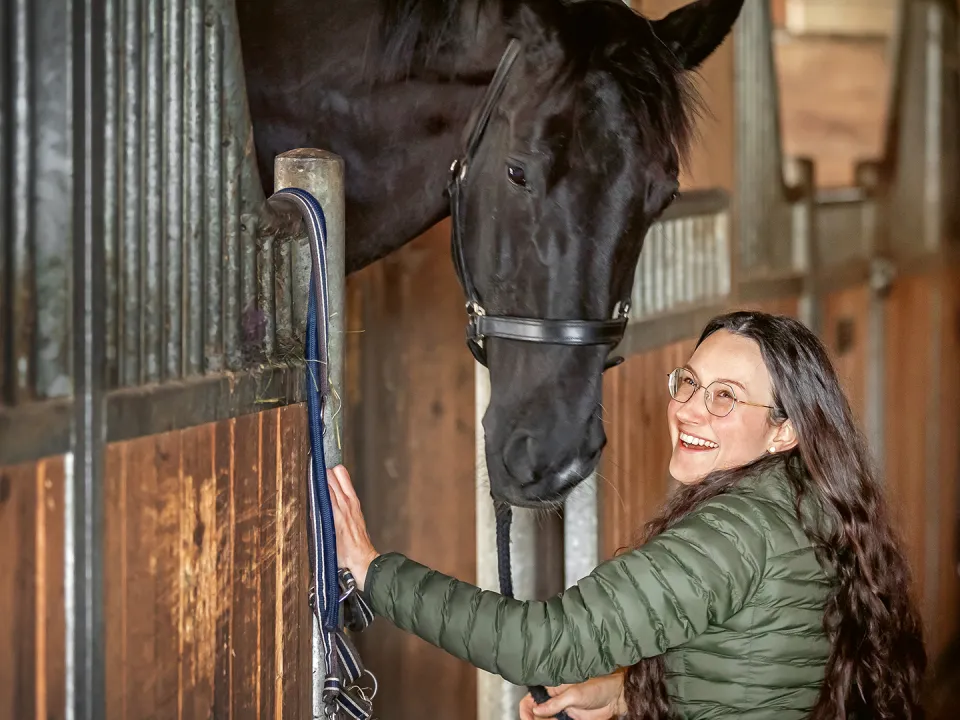 Nicole Kälin und Pferd Da Vinci