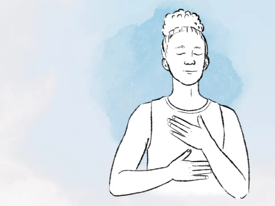 Illustration Einatmen