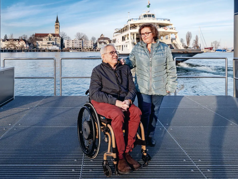 Markus Böni am Seesteg