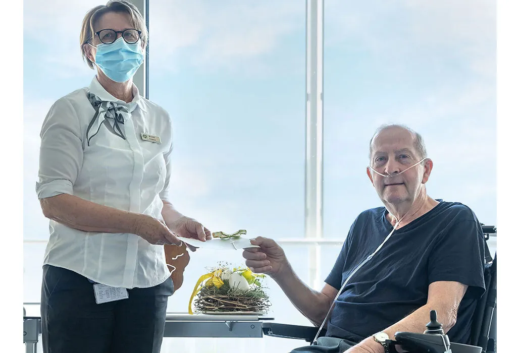 Each patient was presented with a butterfly. 