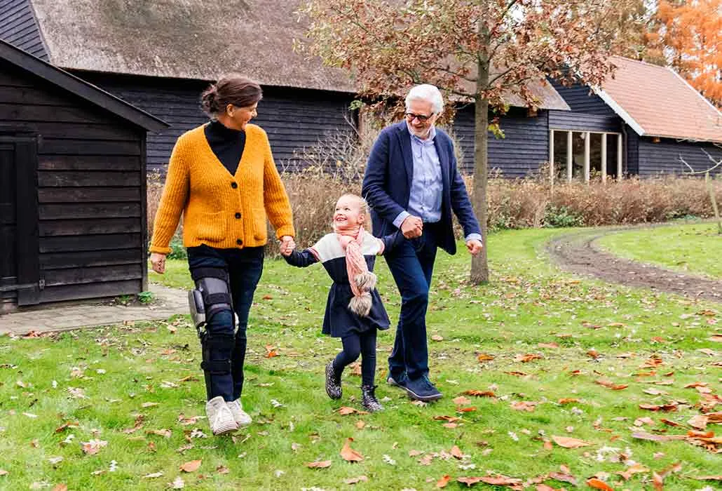 I can go for walks with Granny and Grandad again now.
