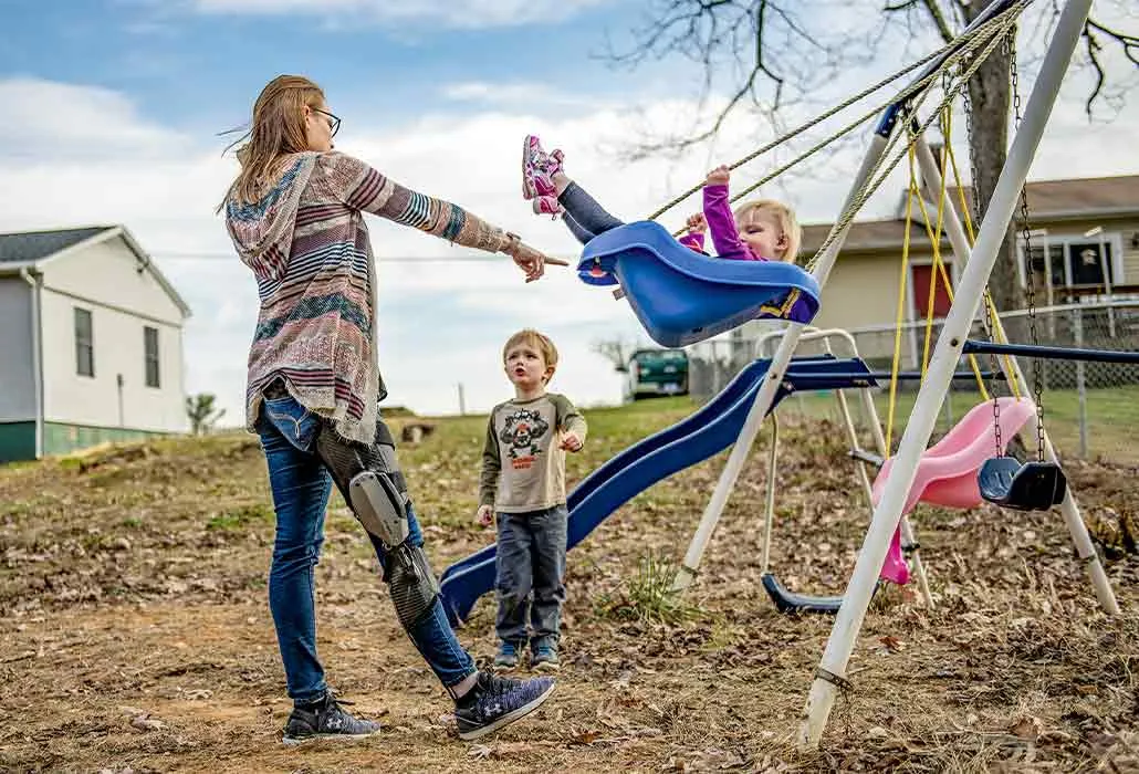 And Mum can help push the swings, too.