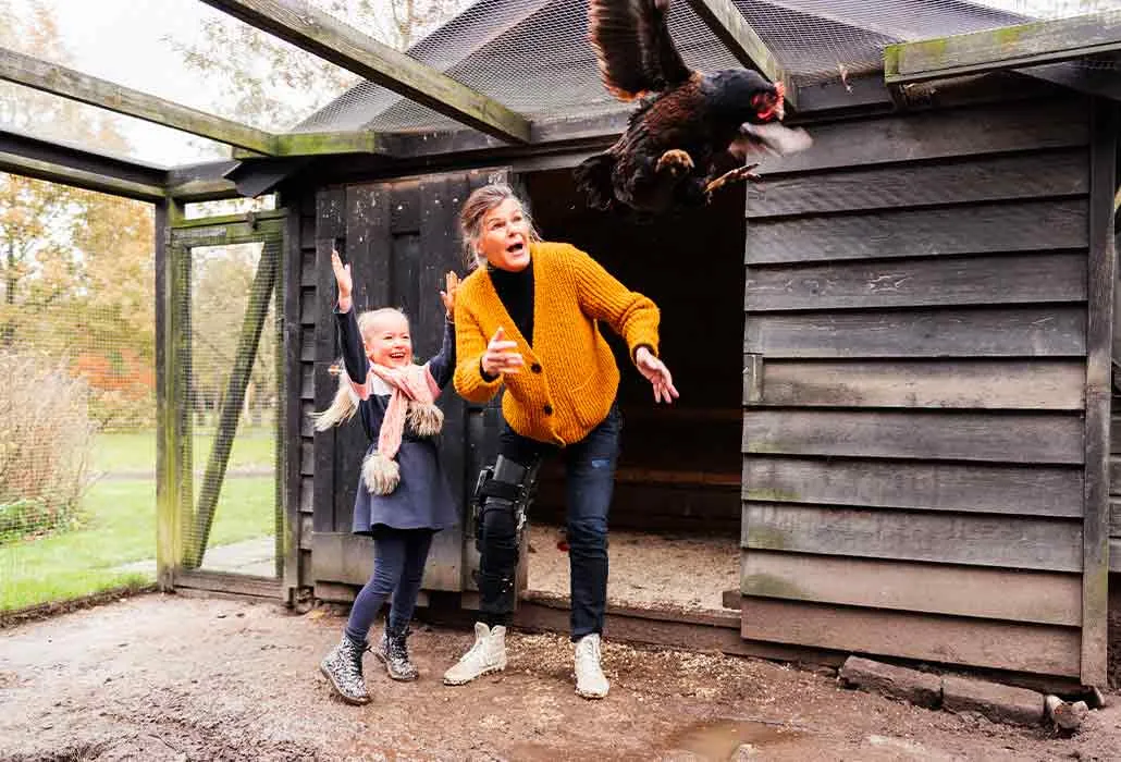 And catch the rooster with Granny, too.