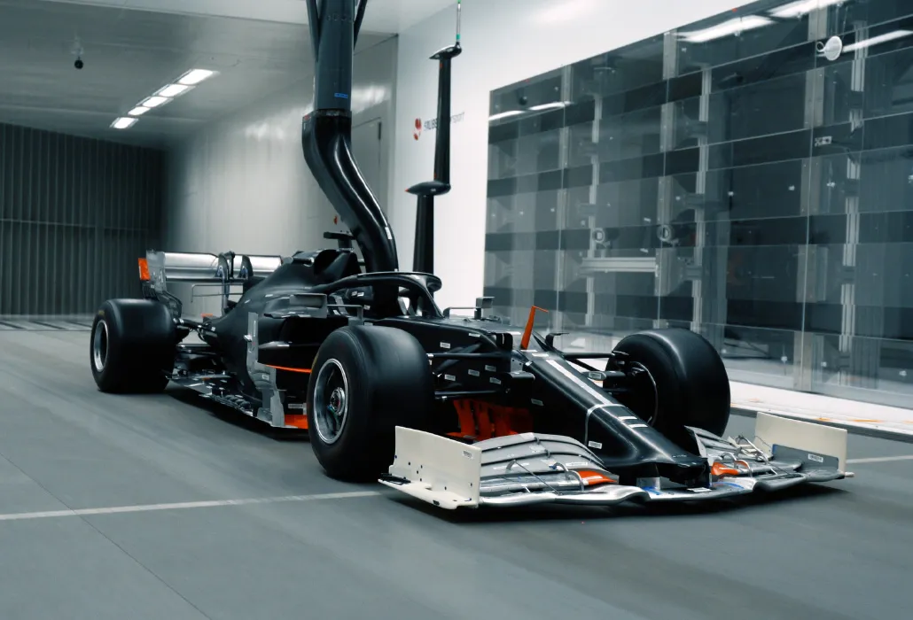 Im Hinwiler Windkanal (Kanton Zürich), werden sonst die Formel-1-Wagen des Motorsportteams getestet.