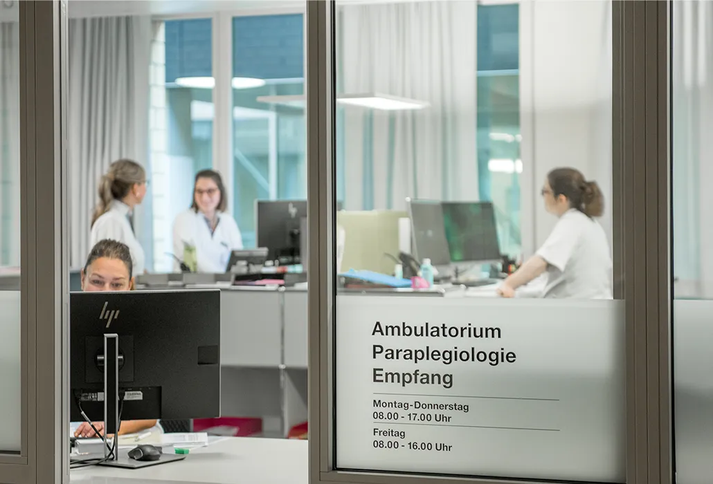 Ambulatorium Paraplegiologie Empfang