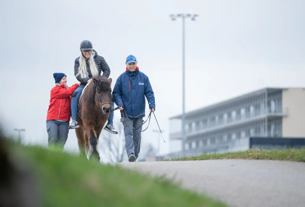 Reittherapie in Nottwil.