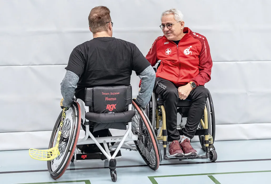 Markus in der Turnhalle