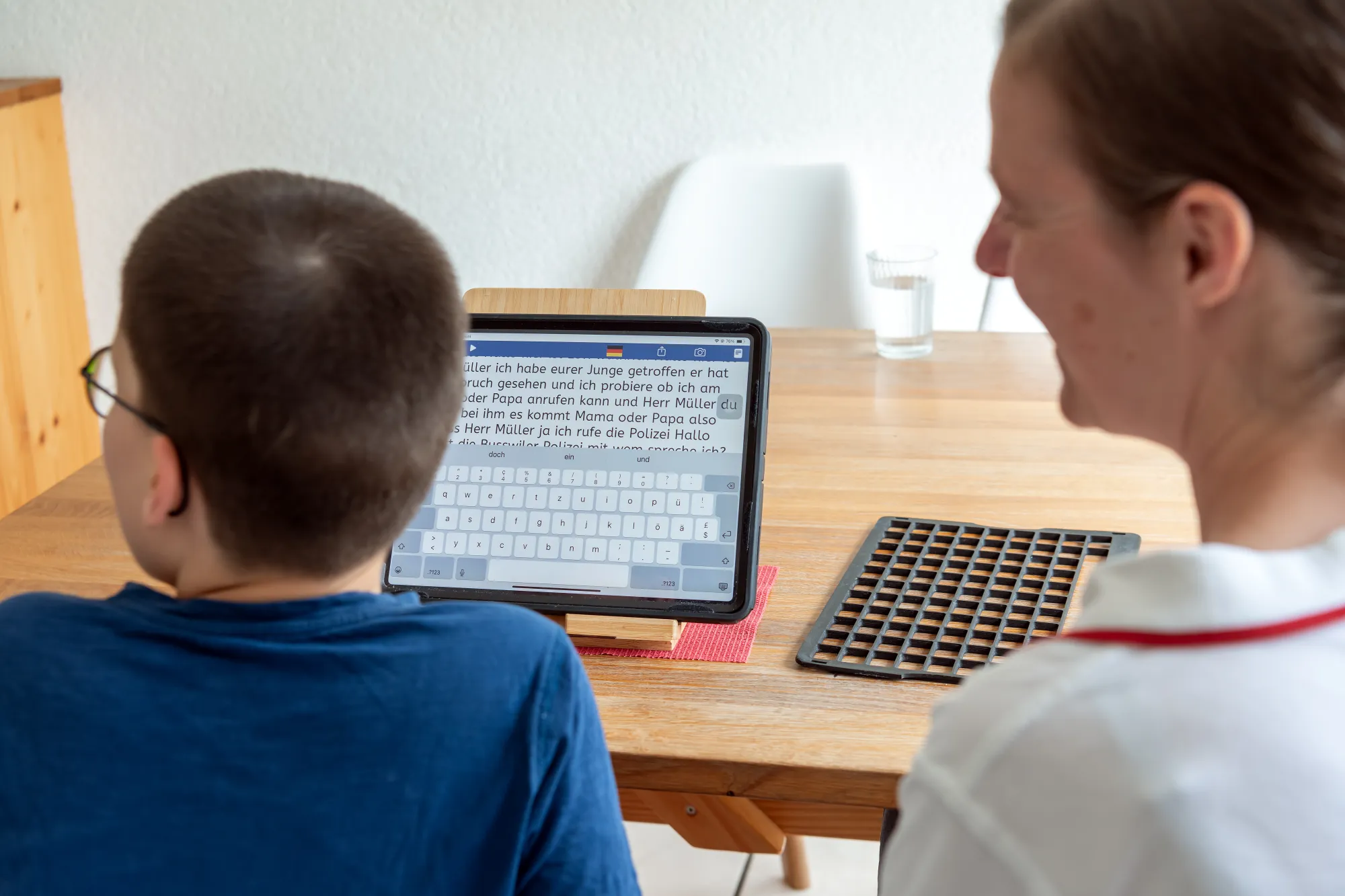 Sämi Wüthrich mit seinem iPad