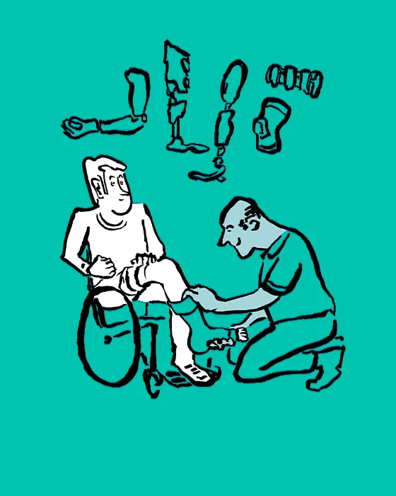 Orthotec Bewegungsfreiheit Illustration Beratung
