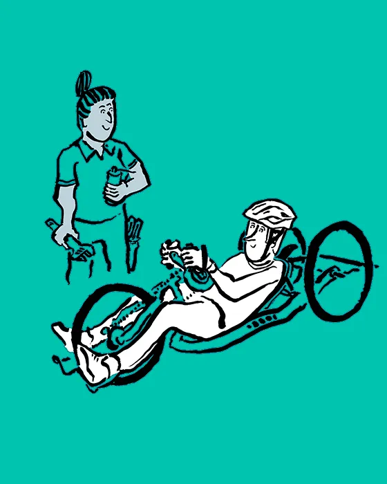 Orthotec Bewegungsfreiheit Illustration Reparatur