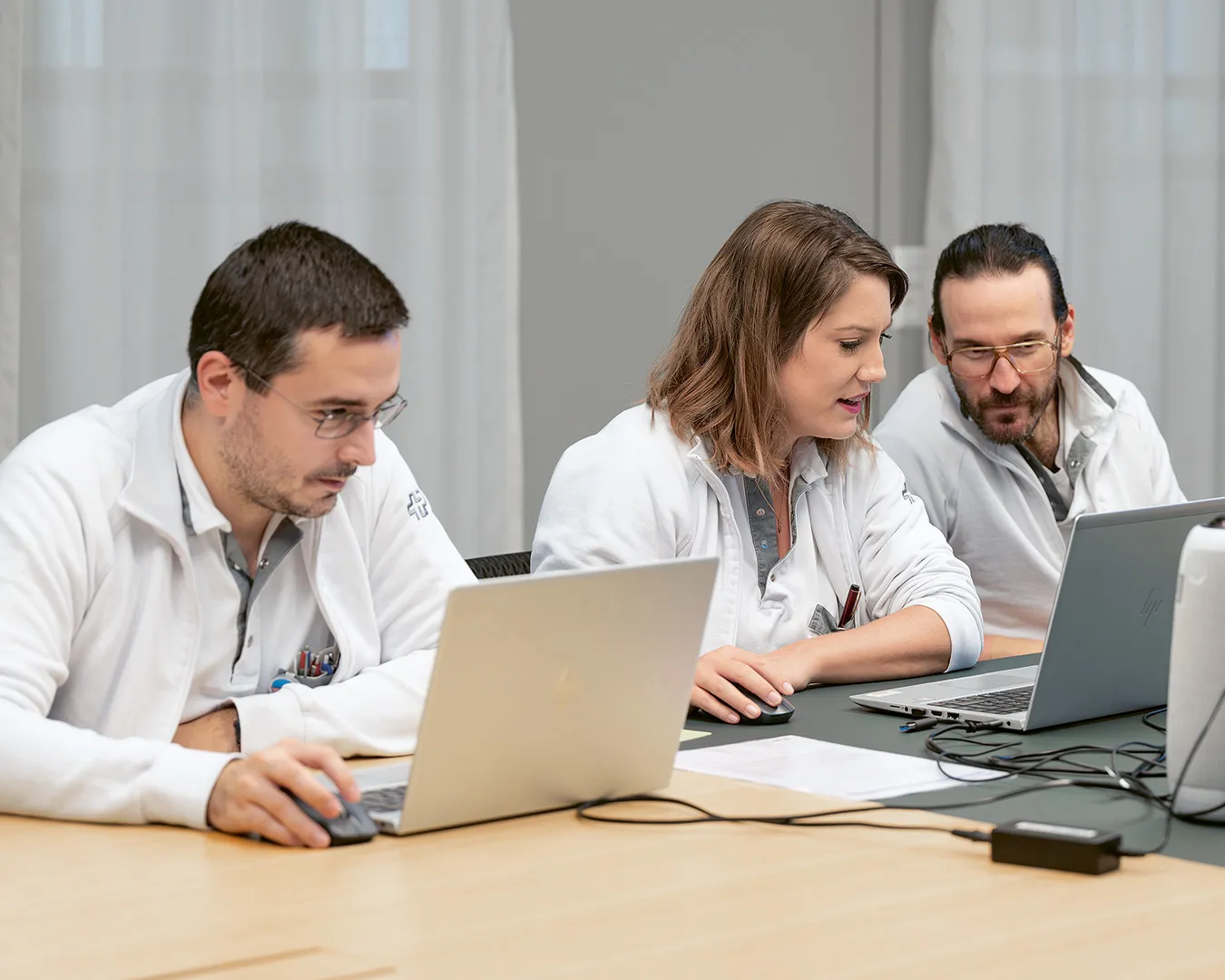 Das Team der Spitalhygiene an der Arbeit
