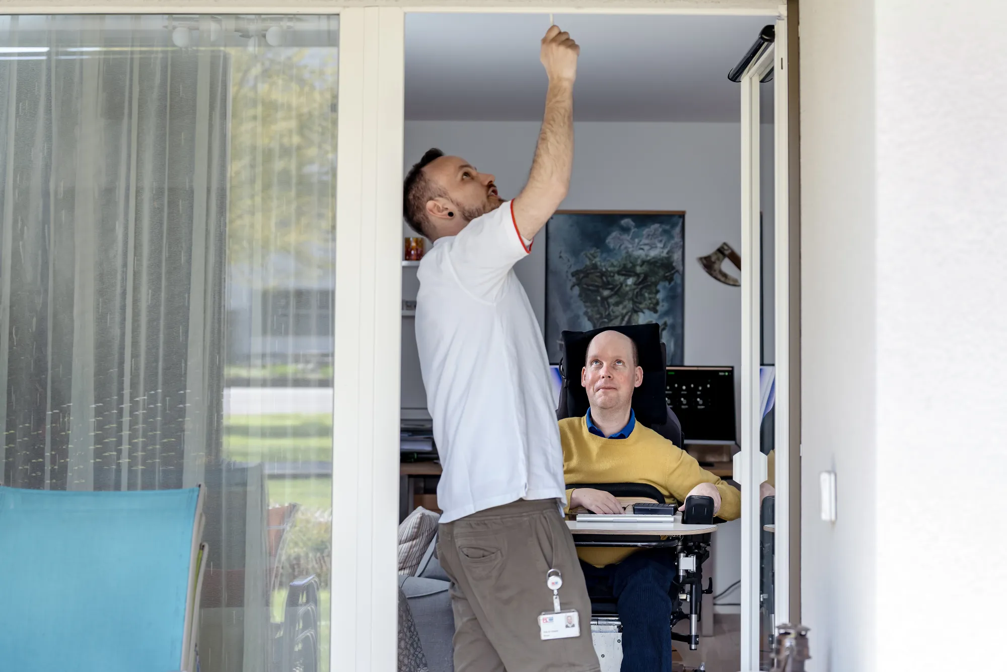 AC-Techniker Elia bei Martin Hailer zu Hause