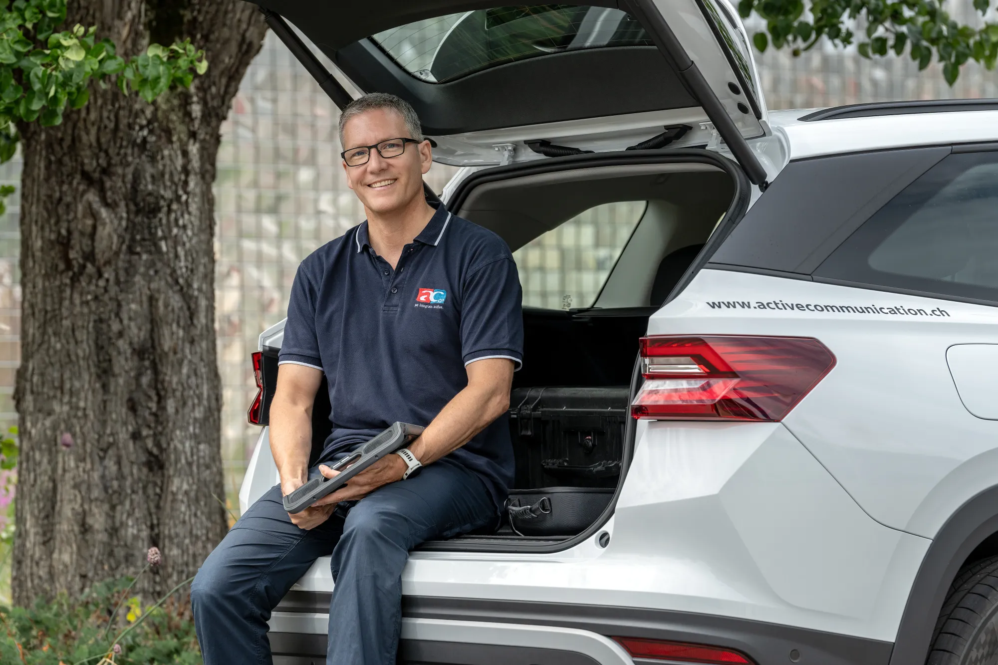 AC-Berater Stephan Korner im Auto