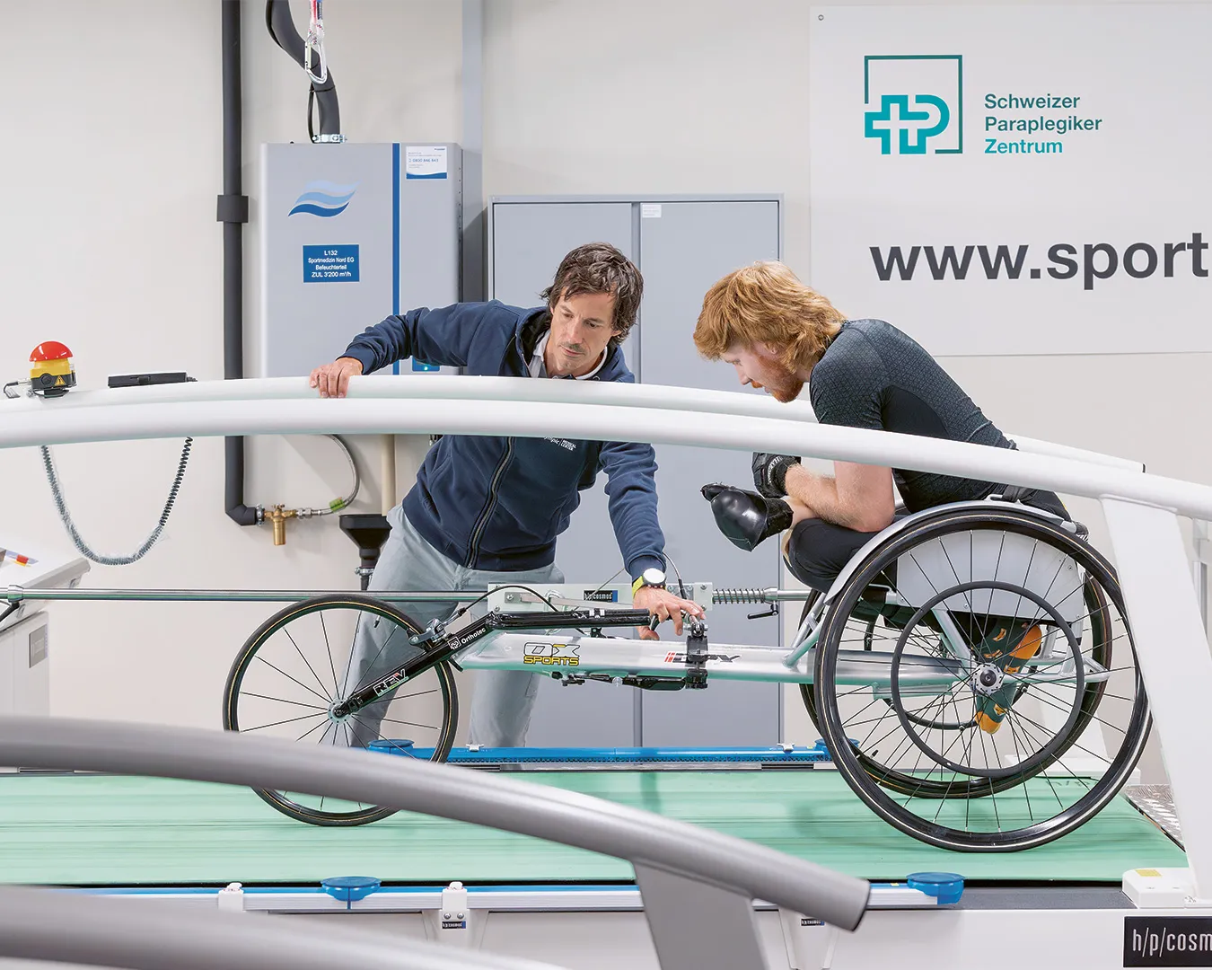 Tim Harder in der Sportmedizin
