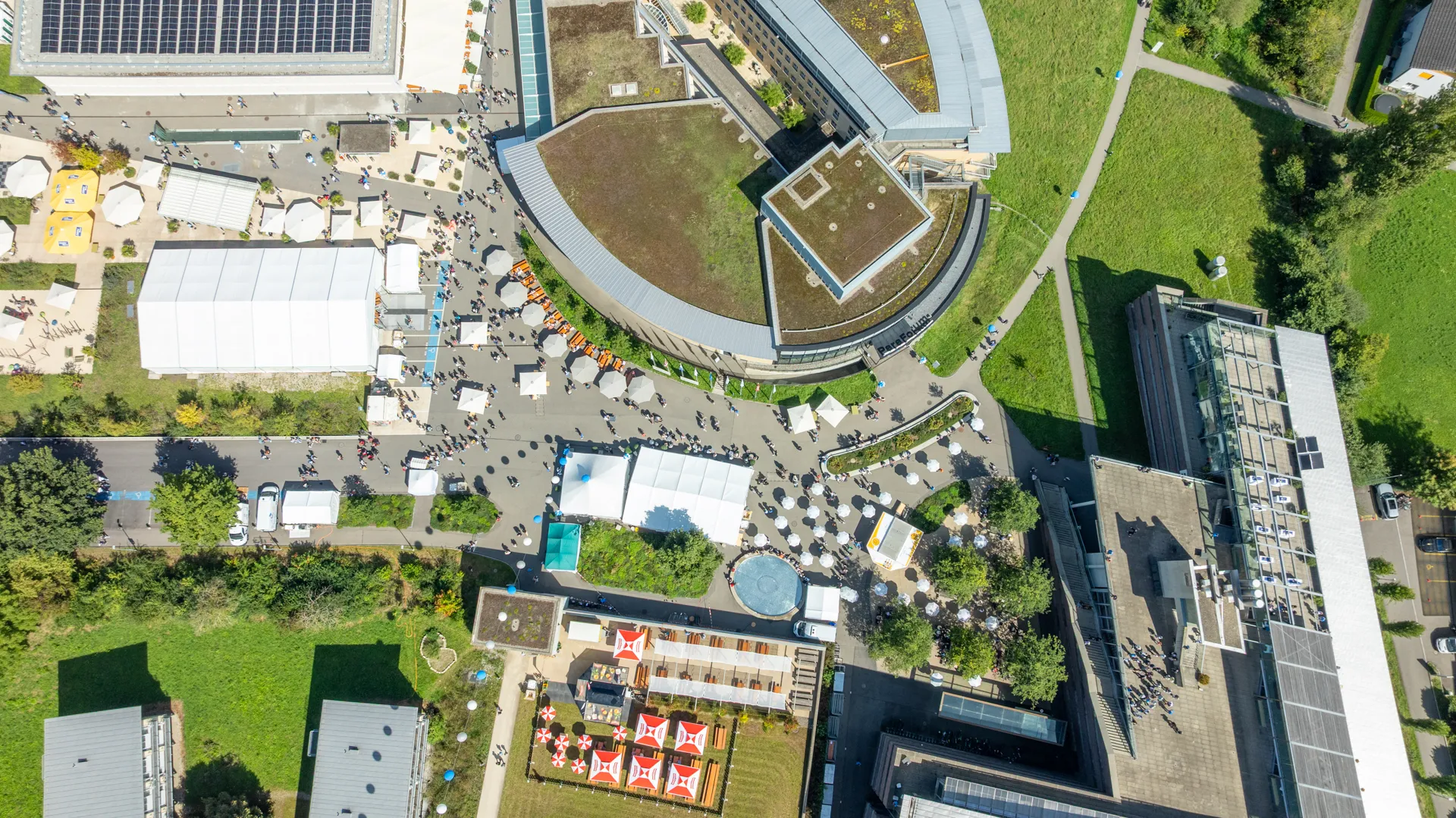 Drohnenaufnahme Campus Tage der offenen Tür