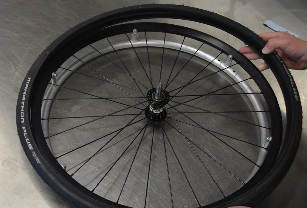 Orthotec Rehatechnik Pneu Wechsel Pneu entfernen