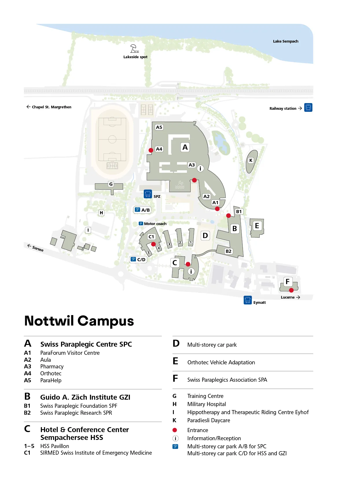 Location Map - Swiss Paraplegic Group