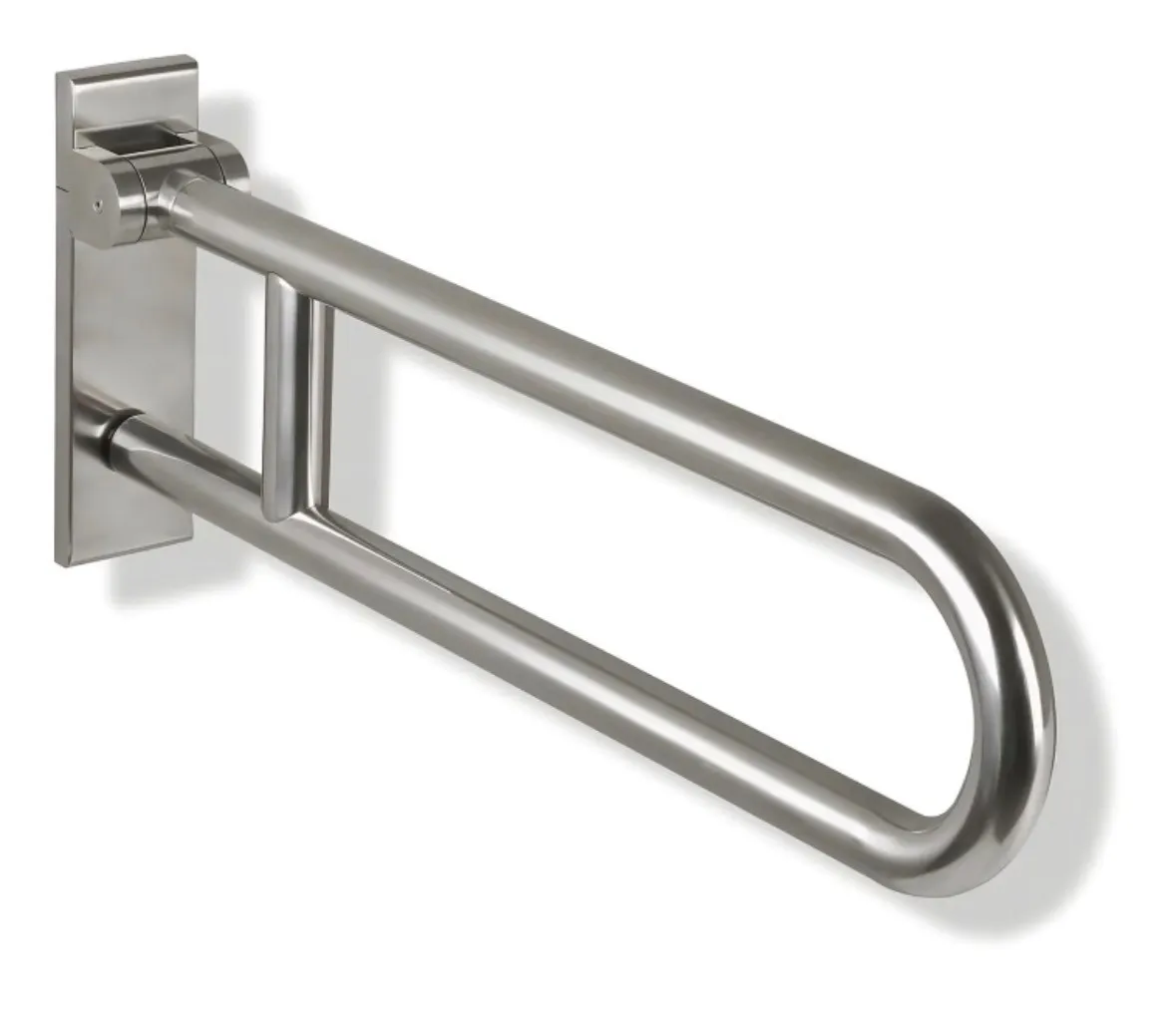 occasion-hewi-stuetzgriff-lippuner-01.jpg Klappbarer Haltegriff aus Edelstahl für Barrierefreiheit im Bad