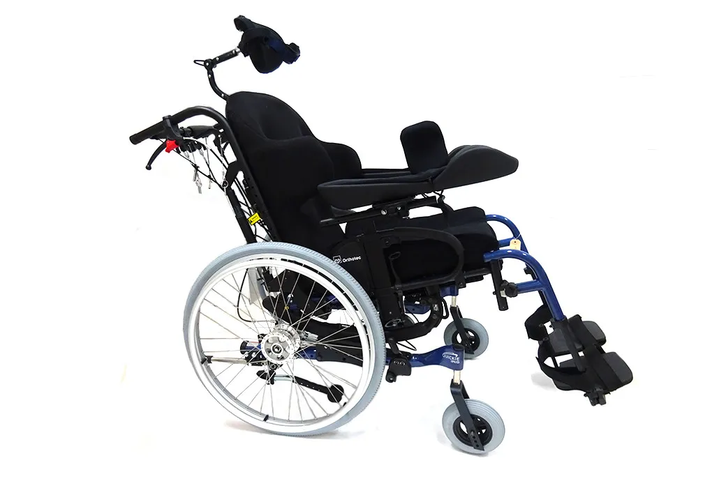 Orthotec Orthopädietechnik Sitzhilfen Sitz- und Rückenbettung Massanfertigung hoch Pflegerollstuhl