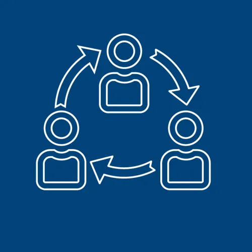 Das Icon soll das Thema Management symbolisieren.