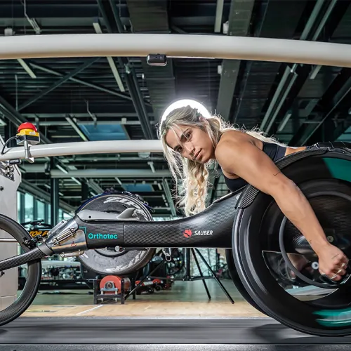 Madison de Rozario (AUS) beim Laufbandtest