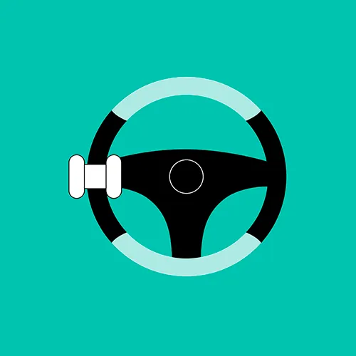 Orthotec Fahrzeugumbau Steuerrad Grafik