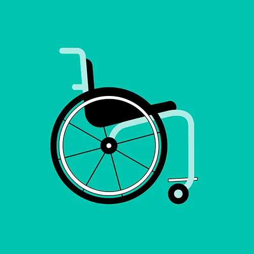 Orthotec Rehatechnik Rollstuhl als Grafik