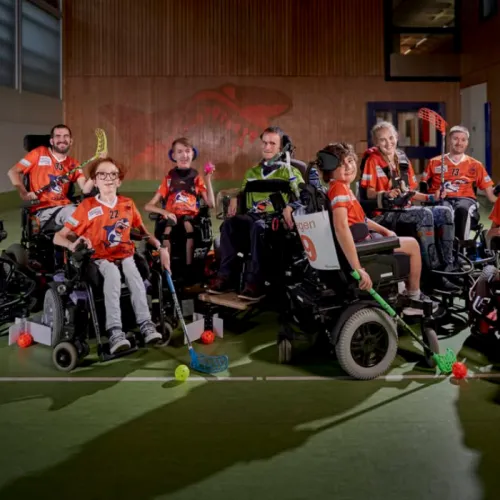 Orthotec Sponsoring Power Chair Hockey Lucerne Sharks