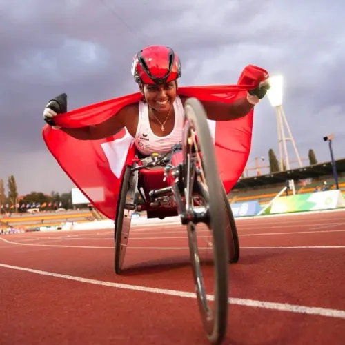 Orthotec Rollstuhlsport Botschafterin Alexandra Helbling