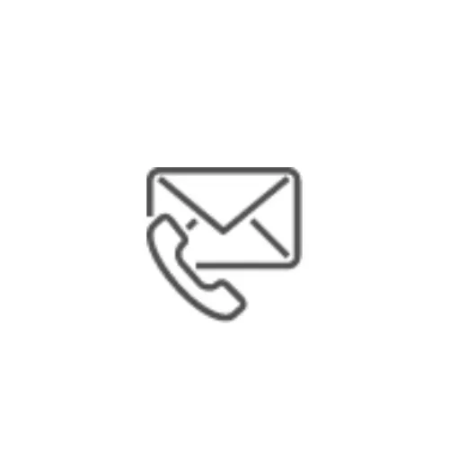 Telefon und E-Mail-Symbol, grafische Darstellung.